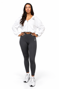 DKX Sports oversized cropped zip hoodie