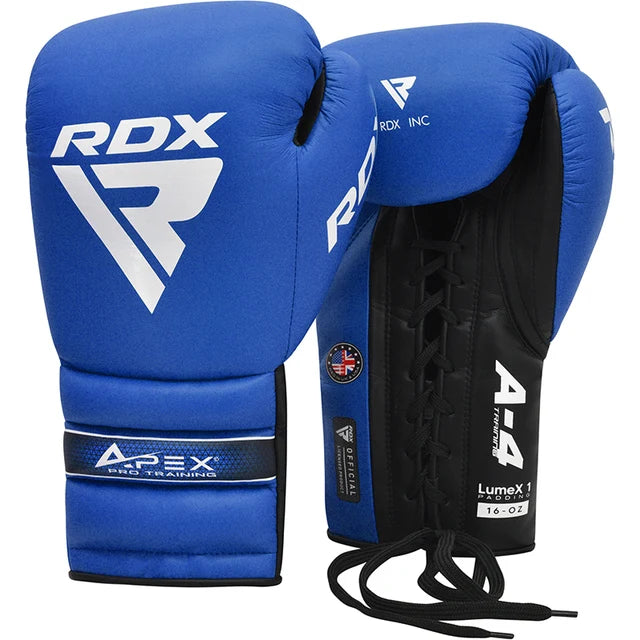 RDX APEX Lace up Training/Sparring Boxing Gloves 16oz